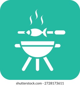 Bbq-Vektorsymbol-Entwurfsgrafik