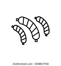 Icono de vector de barbacoa. Señal de ilustración de parrilla. Símbolo de parrillada.