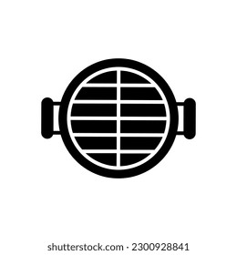 BBQ vector icon. Grill illustration sign. Barbecue symbol.
