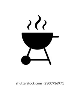 BBQ vector icon. Grill illustration sign. Barbecue symbol.