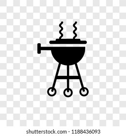 Bbq vector icon isolated on transparent background, Bbq transparency logo concept