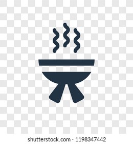 Bbq vector icon isolated on transparent background, Bbq transparency logo concept