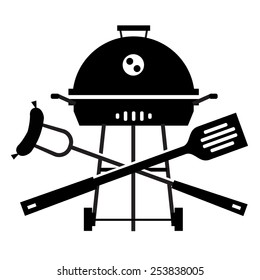 BBQ vector logo design template. Grill or cooking icon.