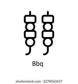 Bbq Vector       outline Icons. Simple stock illustration stock