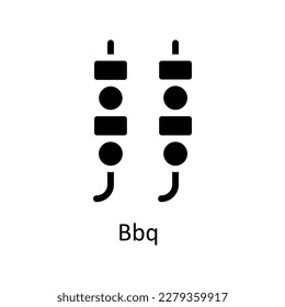 Bbq Vector       Solid Icons. Simple stock illustration stock