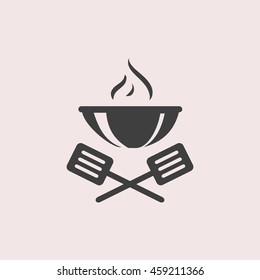 Bbq web icon. Isolated illustration