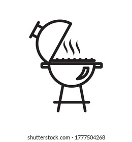 BBQ,Barbecue Cooking Icon Design Vector Template