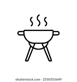 bbq-grill icon vector illustration style