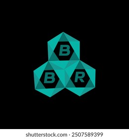 BBR creative minimalist letter logo. BBR unique vector initials alphabet letter logo design
