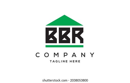 BBR creative three letter real estate logo vector 
