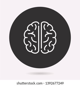 Bbrain icon. Vector illustration isolated. Simple pictogram for graphic and web design.