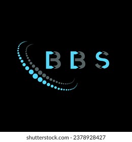 BBS letter logo creative design. BBS unique design.
