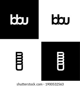 bbu letter original monogram logo design