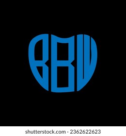BBW letter logo creative design. BBW unique design.
