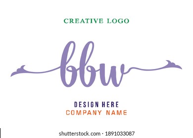 BBW lettering logo is simple, easy to understand and authoritative