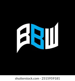 BBW logo design, BBW simple and modern logo. BBW luxurious alphabet design  