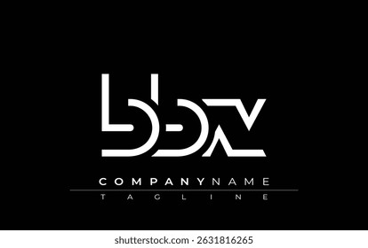 BBX abstract letter design. Modern Business Logo Design With Abstract Typography and Contemporary Style