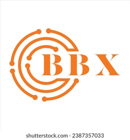 BBX Buchstaben Design. BBX-Technologie Logo-Design auf weißem Hintergrund. BBX Monogram Logo Design für Unternehmer und Unternehmen.