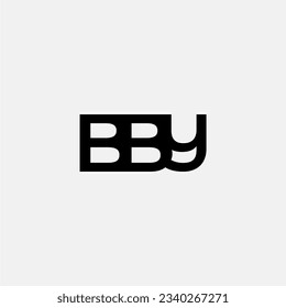 BBY initial letter monogram logo