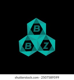 BBZ creative minimalist letter logo. BBZ unique vector initials alphabet letter logo design
