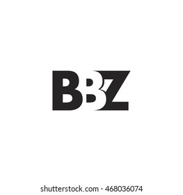 BBZ Logo. Vector Graphic Branding Letter Element. White Background
