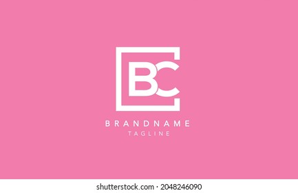 BC Alphabet Letters Initial Square Icon Logo