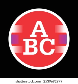 BC alfabetos logotipo design eith vetor clircle ícone