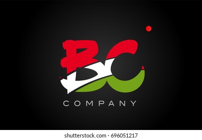 BC B C letter logo combination alphabet vector creative company icon design template modern