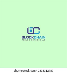 BC block chain logo CB square logo design