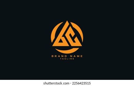 BC, CB, Abstract initial monogram letter alphabet logo design