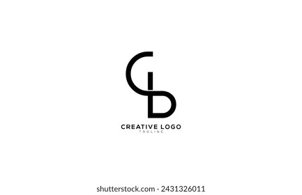 BC CB Abstract initial monogram letter alphabet logo design