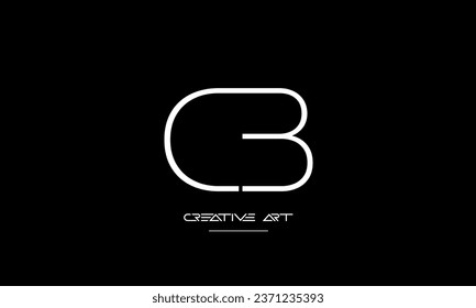 BC, CB, B, C letras abstractas monograma