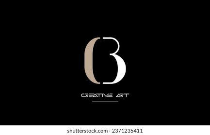 BC, CB, B, C letras abstractas monograma