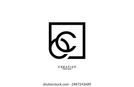 BC, CB, B, C, Abstrakte Buchstaben Logo-Monogramm
