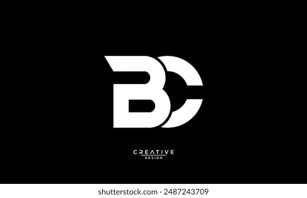 BC, CB, B, C, Letras Abstractas Logo monograma
