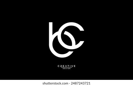 BC, CB, B, C, Letras Abstractas Logo monograma