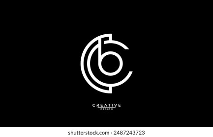 BC, CB, B, C, Letras Abstractas Logo monograma