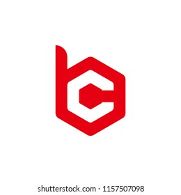 BC CB B letter logo design vector