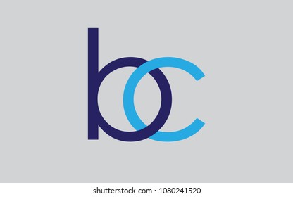 bc cb letter initial based Logo design Simple Flat Unique Trendy Modern