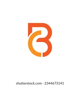 BC or CB letter logo design, BC or CB monogram initials logo concept, icon, vector