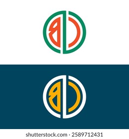 BC CB letter logo set design