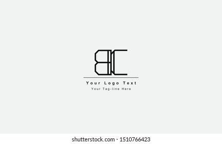 Bc Cb Letter Logo Unique Attractive Stock Vector (Royalty Free ...