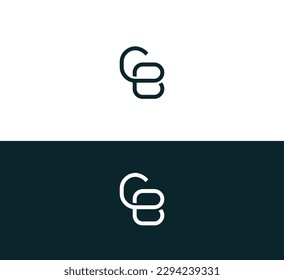 BC, CB letter vector logo. CB, BC letter vector logo