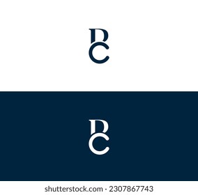 bc, logotipo vectorial de letra CB. logotipo vectorial de letra CB