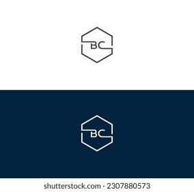 bc, logotipo vectorial de letra CB. logotipo vectorial de letra CB