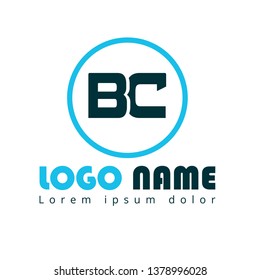 BC company linked letter logo concept. Designed for your web site design, logo, app, UI. initial logo design