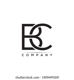BC creative letter logo vector