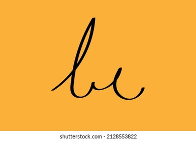 logotipo manuscrito de bc para identidad. caligrafía escrita a mano inicial de bc, para monograma y logotipo. 