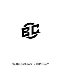 BC initial game logo, banner design for your e-sports or streaming team