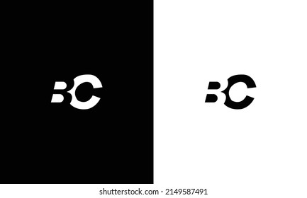 BC initial letter logo design template.